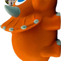 NATURFLEX TRICERATOPS LATEX DOG TOY JUMBO-12 IN ORANGE