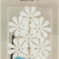WHITE DAISY HB REPLACEMENT FLOWERS W/ BRUSH 9 CT WHITE