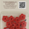 RED IMPATIENS HB REPLACEMENT FLOWERS W/ BRUSH 16 CT RED