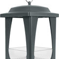 DINE-IN HANGING PLASTIC FLY THROUGH BIRD FEEDER 4 CUP GRAY