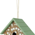 DECORATIVE WREN HOUSE - SPRINGWOOD DAISY  GREEN