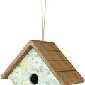 DECORATIVE WREN HOUSE - BLOOMING NEST  GREEN