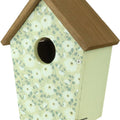 DECORATIVE BLUEBIRD HOUSE - OLIVE BLOSSOMS  GREEN