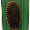 BAMBOO GROOM OVAL BOAR BRISTLE BRUSH LG