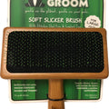 BAMBOO GROOM SOFT SLICKER BRUSH LG