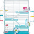 4-STORY HAMSTER PLAYHOUSE 24.75X11.75X27. BLUE