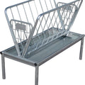 GALVANIZED STEEL PASTURE FEEDER MINI 38X23X48 IN