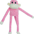 ZIPPYPAWS PLUSH SPENCER THE CRINKLE MONKEY SM PINK