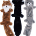 ZIPPYPAWS SKINNY PELTZ FOREST MIX LG - 3 PK ASSORTED