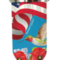 HUMMER'S GALORE ALL AMERICAN HUMMINGBIRD FEEDER 16 OZ RED/WHITE/BLUE