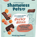 SHAMELESS DOG JERKY BITES 5 OZ SALMON/BUTTERNU