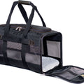 SHERPA DELUXE GUARENTEED ON BOARD SOFT CARRIER MD BLACK