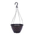 SOUTHERN PATIO LACIS HANGING BASKET PLANTER 12 IN BROWN