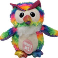 SNUGAROOZ HOOTIE THE OWL 10 IN RAINBOW