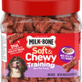 MILK-BONE SOFT & CHEWY TRAINING DOG TREAT CANISTER 18 OZ BEEF
