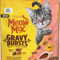 MEOW MIX GRAVY BURSTS DRY CAT FOOD 13.5 LB SALMON