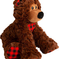 SNUGAROOZ BENNY THE BEAR 8 IN BROWN/PLAID