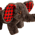 SNUGAROOZ ELI THE ELEPHANT 8 IN GRAY/PLAID