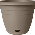 SOUTHERN PATIO JACKSON SELF-WATERING PLANTER 13 IN GREIGE