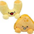 SUNGAROOZ MAC AND CHEESE PLUSH DOG TOYS 4 IN-2 PK YELLOW