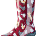 SLOGGERS WOMENS WATERPROOF COMFORT BOOT SZ 10 CHICKEN RED