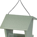 BIRD'S CHOICE RECYCLED PLASTIC HOPPER FEEDER 1.5 LB CAP SAGE