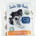 SUZIE'S CBD HEARTS FOR DOGS 8 OZ-4 MG PUMPKIN