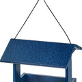 BIRD'S CHOICE RECYCLED PLASTIC FLY THRU FEEDER 1 LB CAP BLUE