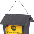 BIRD'S CHOICE RECYCLED PLASTIC HOPPER FEEDER 1.5 LB CAP BLACK