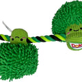 DOLE PET BROC N' TUG ROPE PLUSH DOG TOY 20IN GREEN
