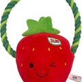 DOLE PET TUGBERRY PLUSH DOG TOY 10IN RED