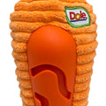 DOLE PET CAROHIDE TREAT DISPENSER PLUSH DOG TOY 11IN ORANGE