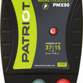 PATRIOT PMX50 FENCE ENERGIZER UP TO 15 MILE BLACK