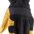 WELLS LAMONT MENS COWHIDE HYDRAHYDE HYBRID GLOVE XL GRAY/YELLOW