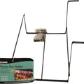 OPEN END ADJUSTABLE FLOWER BOX HOLDER 18-36 IN BLACK
