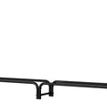 DELUXE LOG RACK W/COVER 8 FT BLACK