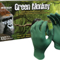 WATSON GLOVES GREEN MONKEY NITRILE DISPOSABLE SM - 100 CT FOREST GREEN