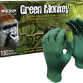 WATSON GLOVES GREEN MONKEY NITRILE DISPOSABLE XXL - 100 CT FOREST GREEN