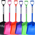 HEAVY DUTY FOOD SAFE PLASTIC SHOVEL 36 IN-6 PC ASSORTED