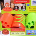 TUFF STUFF DUAL FEEDER BASE  GREEN/ORANGE