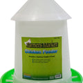 FARMERS MARKET CHICKEN FEEDER W/FLOW ADJUST 17 LB WHITE/GREEN