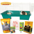 HOME SWEET HOME SUNSEED STARTER KIT GUINEA PIG 28X17X15.5 IN GREEN