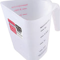 TUFF STUFF ERGONOMIC WET OR DRY MEASURING SCOOP 2 LB CLEAR