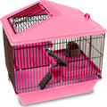 ANIMAL HOUSE 2-LEVEL HAMSTER HOME 16X12X15 IN ASSORTED