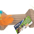 CORRUGATED BARBELL ROLLER CAT TOY 6X3X3 IN