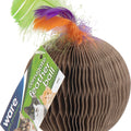 CORRUGATED FEATHER BALL CAT TOY