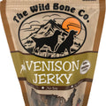 THE WILD BONE CO. NATURAL JERKY DOG TREATS 2 OZ VENISON