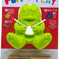 YETI PET PRODUCTS HANGRY YETI PUFF & PLAY DOG TOY  GREEN