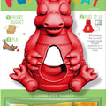YETI PET PRODUCTS HANGRY DRAGON PUFF/PLAY DOG TOY  RED