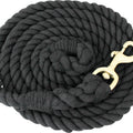 COTTON HORSE LEAD 3/4 IN X 10 FT BLACK